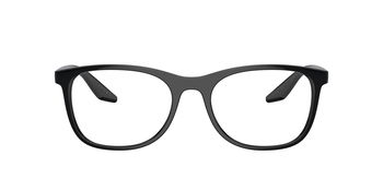  Das Bild zeigt die Prada Linea Rossa Fassung PS05PV 1AB1O1 von vorne.